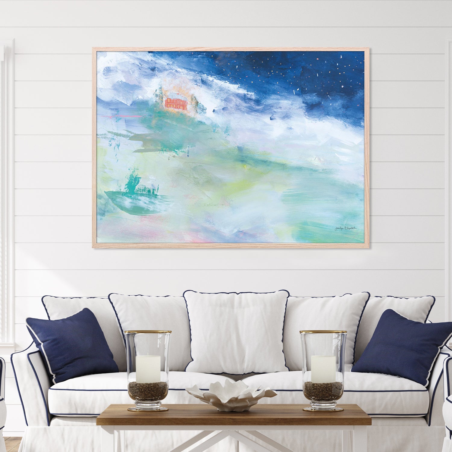 wall-art-print-canvas-poster-framed-Distant Chateau-7