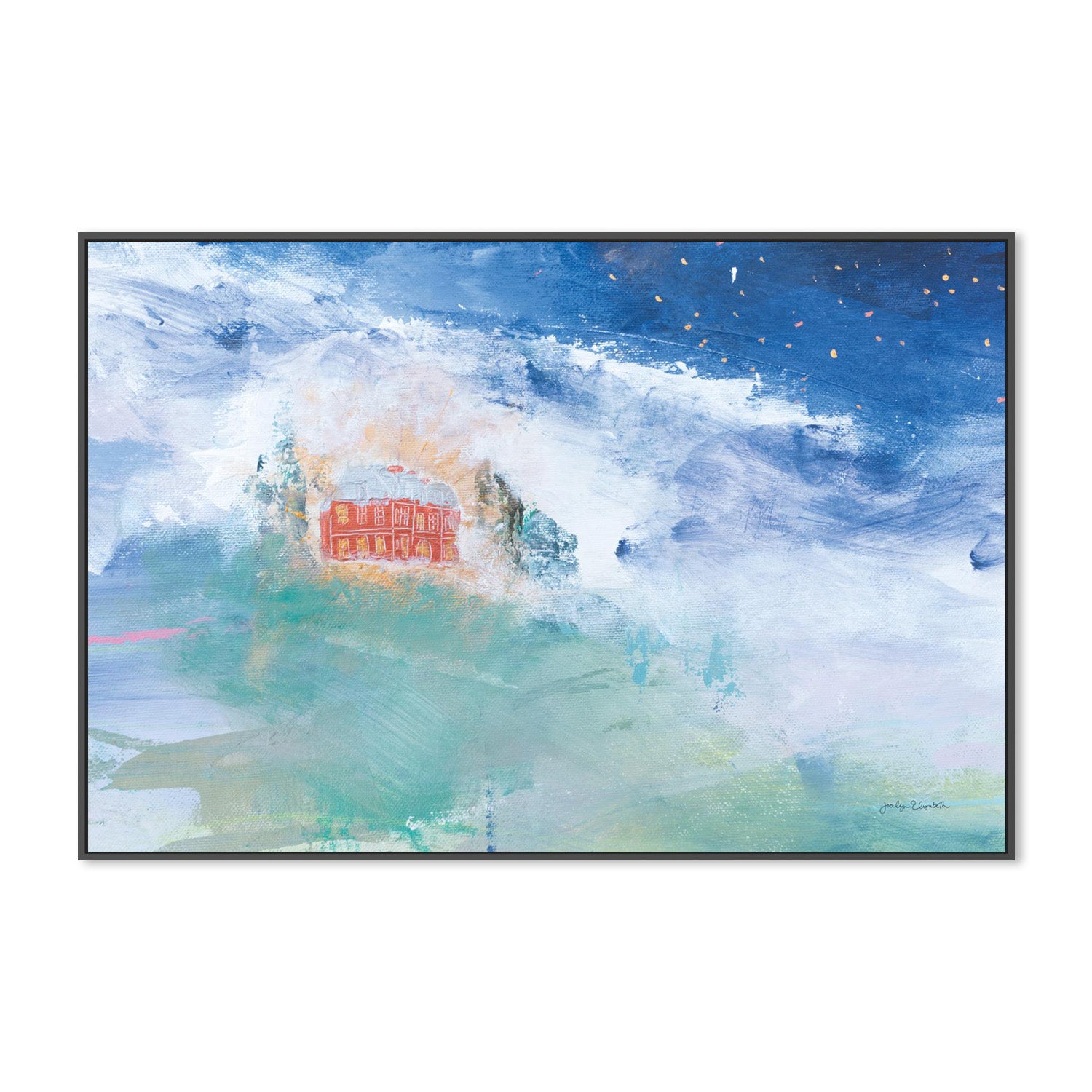 wall-art-print-canvas-poster-framed-Distant Chateau Crop-3