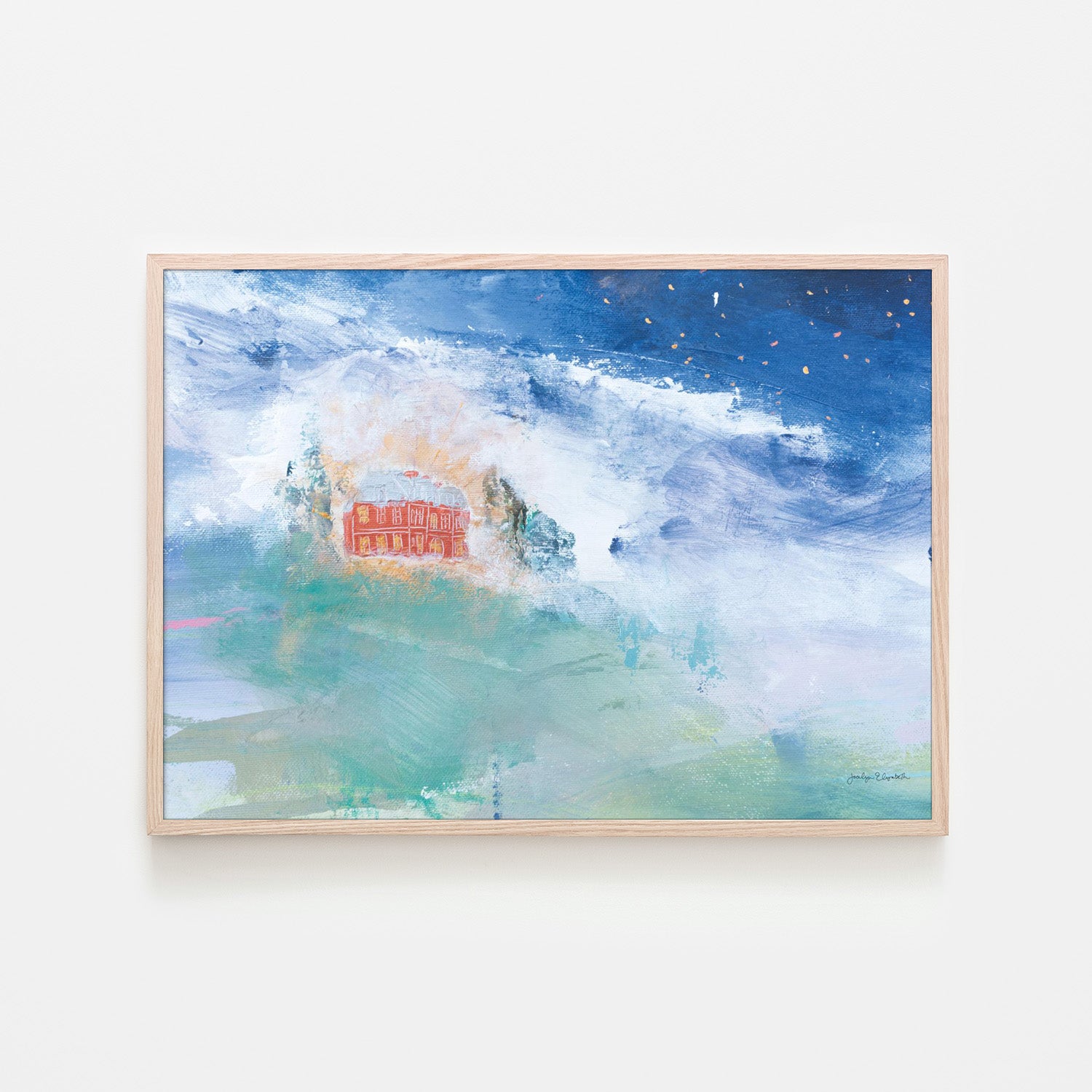 wall-art-print-canvas-poster-framed-Distant Chateau Crop-6