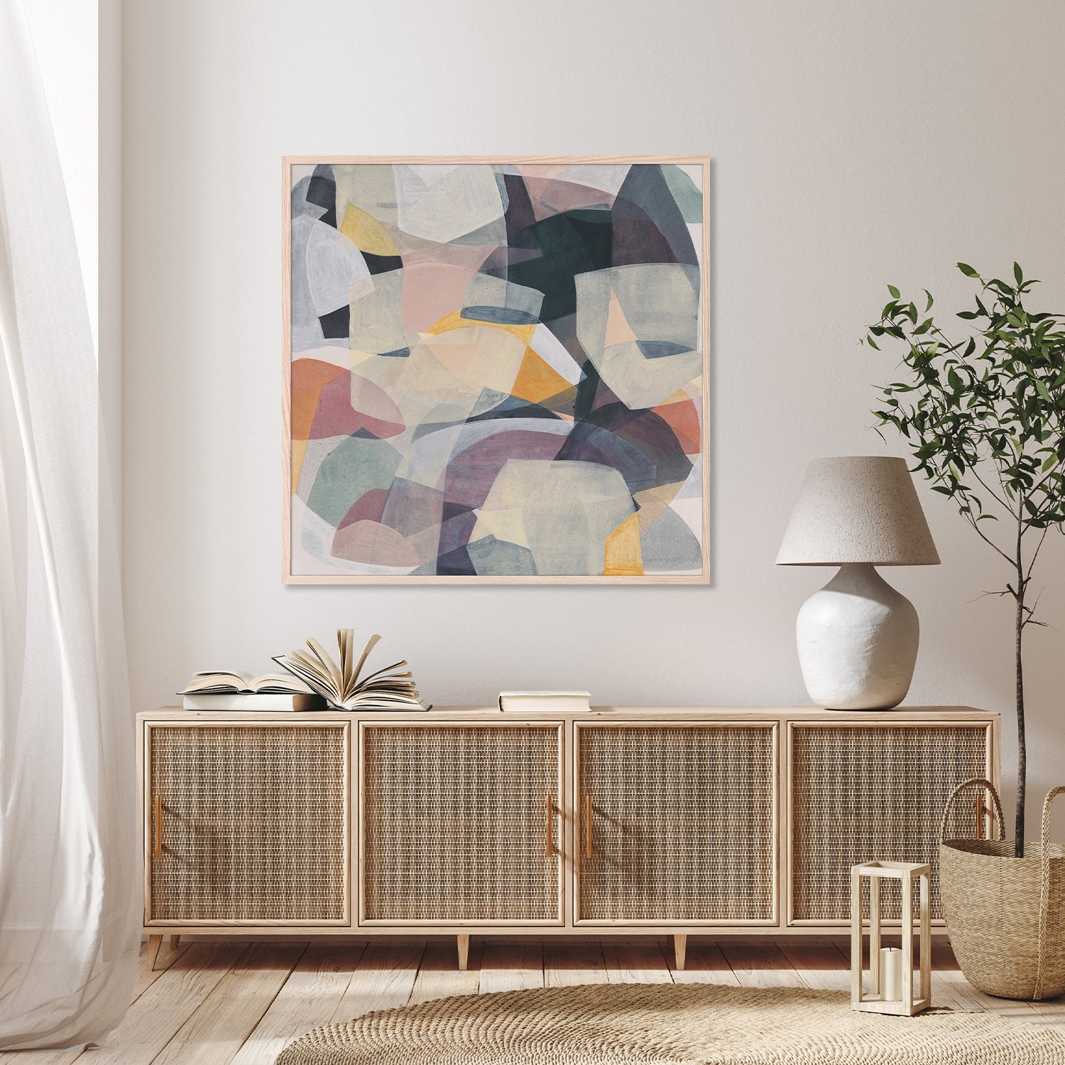 wall-art-print-canvas-poster-framed-Distorted Harmony, Style A-8
