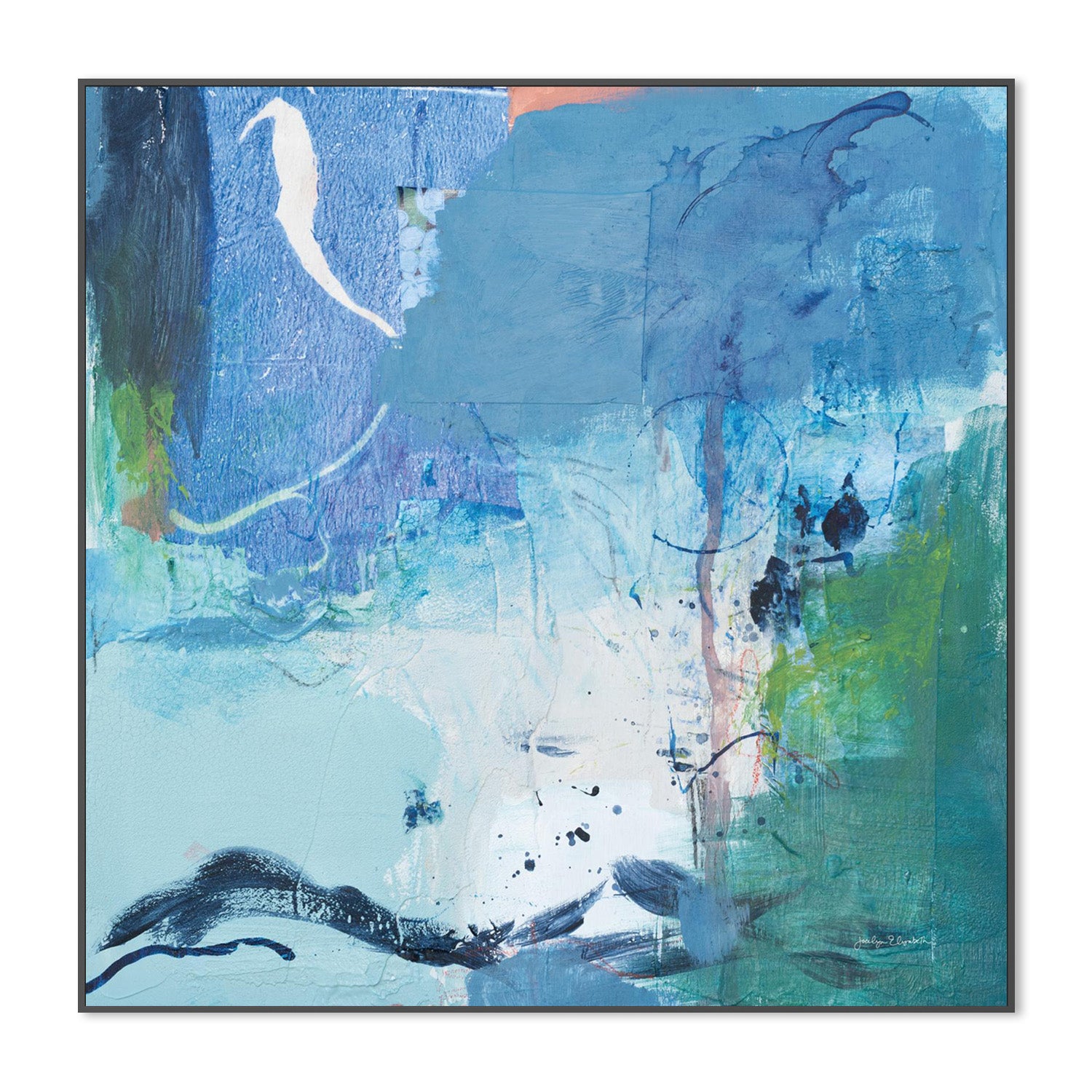 wall-art-print-canvas-poster-framed-Dive Into the Ocean, Style B-3