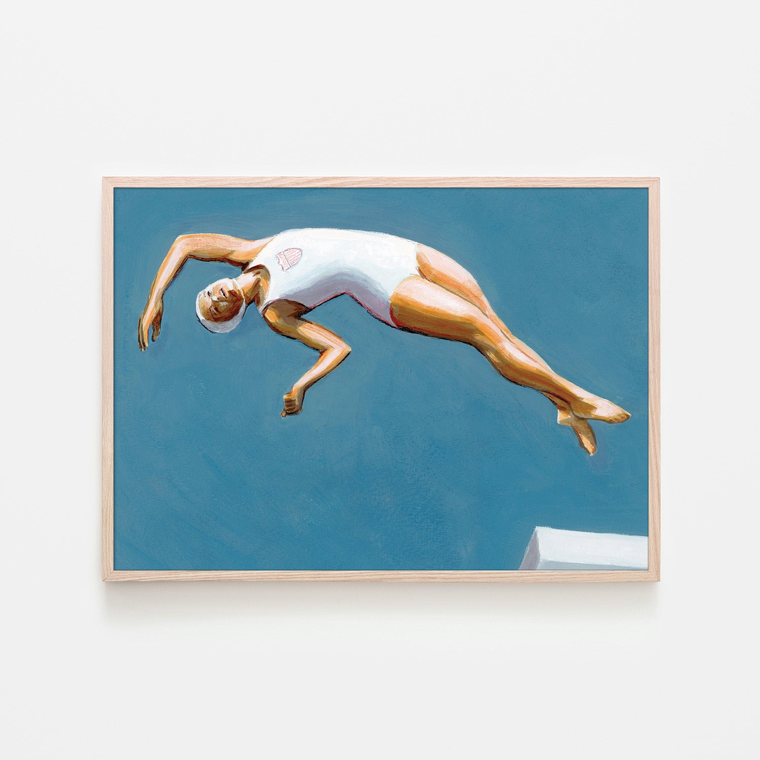 wall-art-print-canvas-poster-framed-Diver in Aqua Sky-6