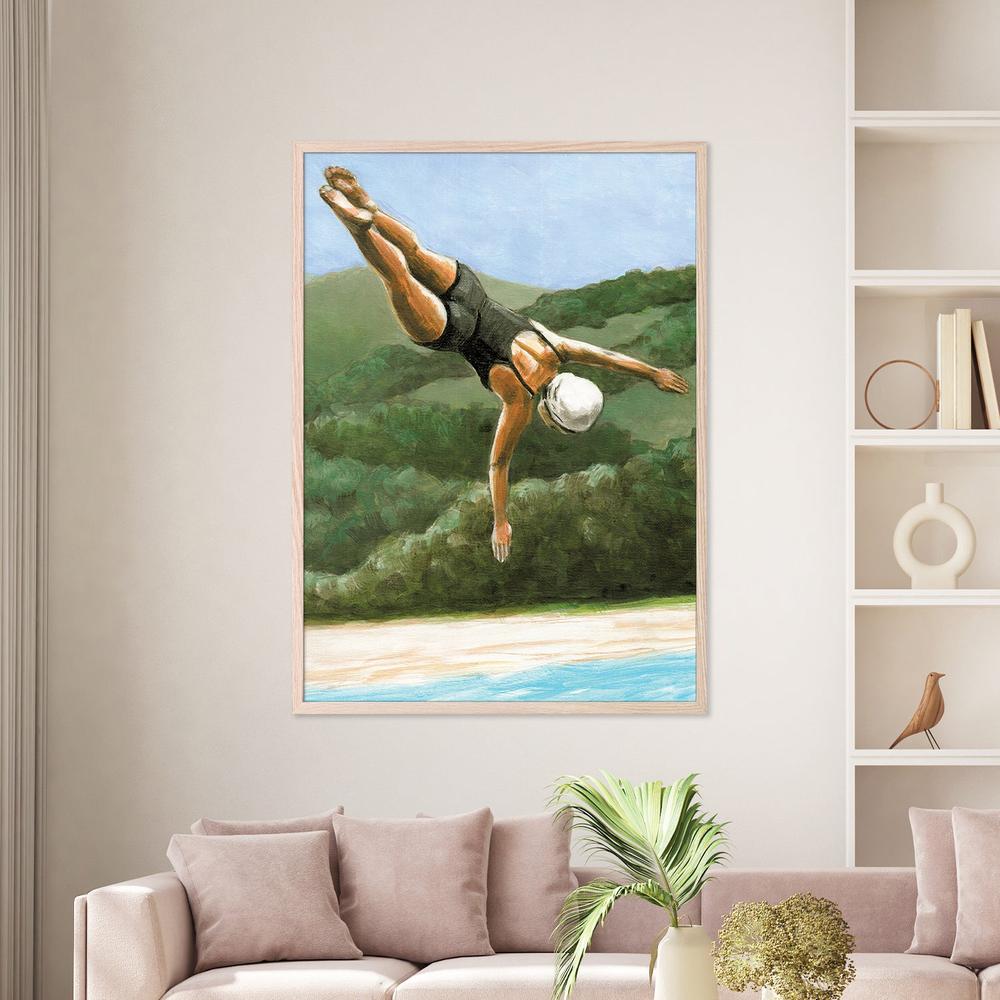 wall-art-print-canvas-poster-framed-Diver with Hills-7
