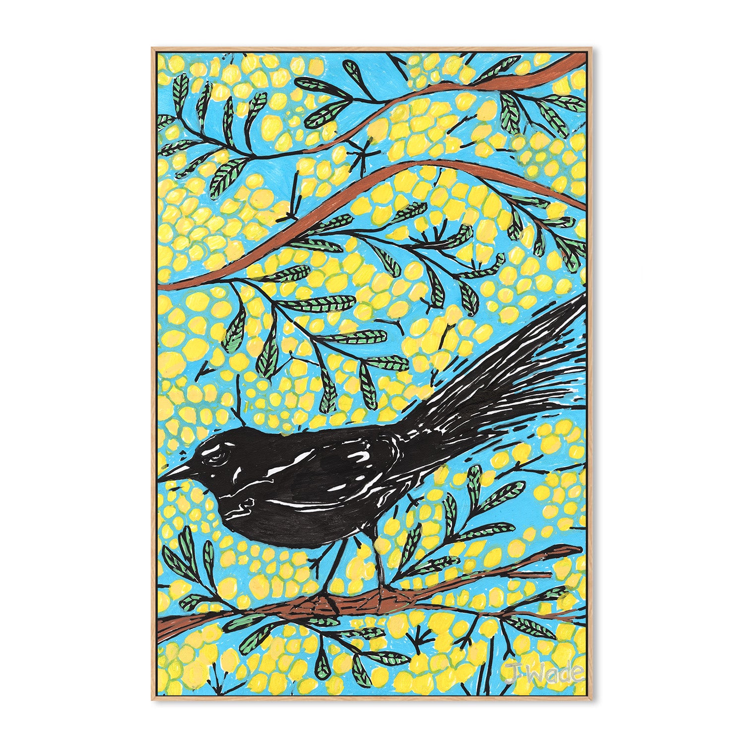 wall-art-print-canvas-poster-framed-Djidi Wattleseed Journey , By Julianne Wade-4