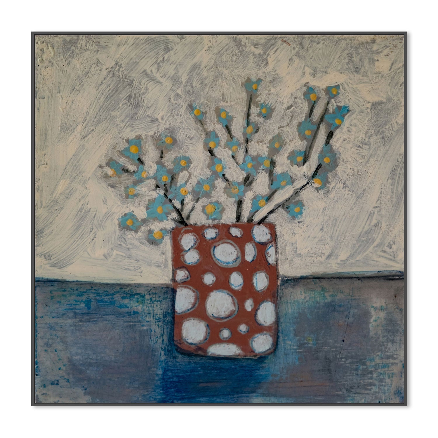 wall-art-print-canvas-poster-framed-Dotty Vase , By Louise O'hara-3