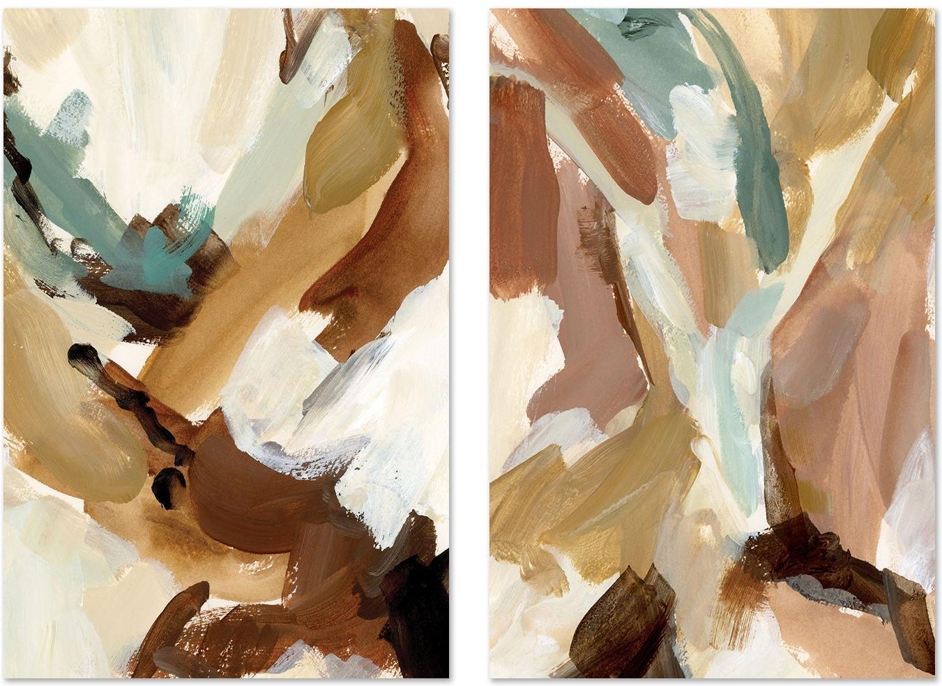 wall-art-print-canvas-poster-framed-Down To Earth, Style B & C, Set of 2-by-Emily Wood-Gioia Wall Art