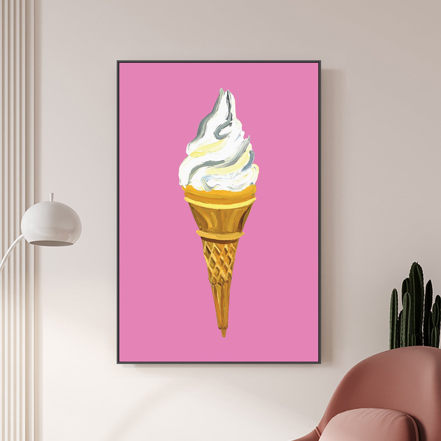 wall-art-print-canvas-poster-framed-Dream On Raspberry-2