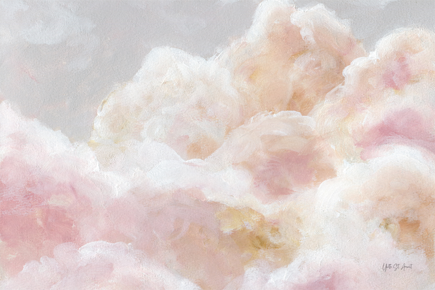 wall-art-print-canvas-poster-framed-Dreaming in Clouds Ethereal, Style A , By Yvette St. Amant-1
