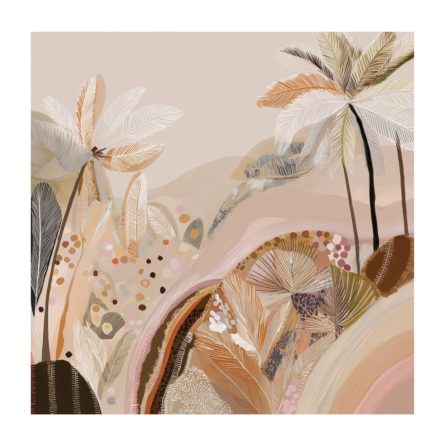wall-art-print-canvas-poster-framed-Dreamy Palms , By Bella Eve-2