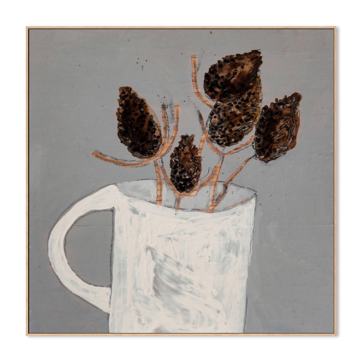 wall-art-print-canvas-poster-framed-Dried Thistle , By Louise O'hara-4