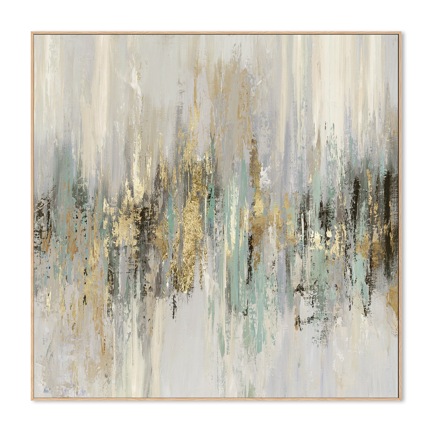 wall-art-print-canvas-poster-framed-Dripping Gold, Style B-4