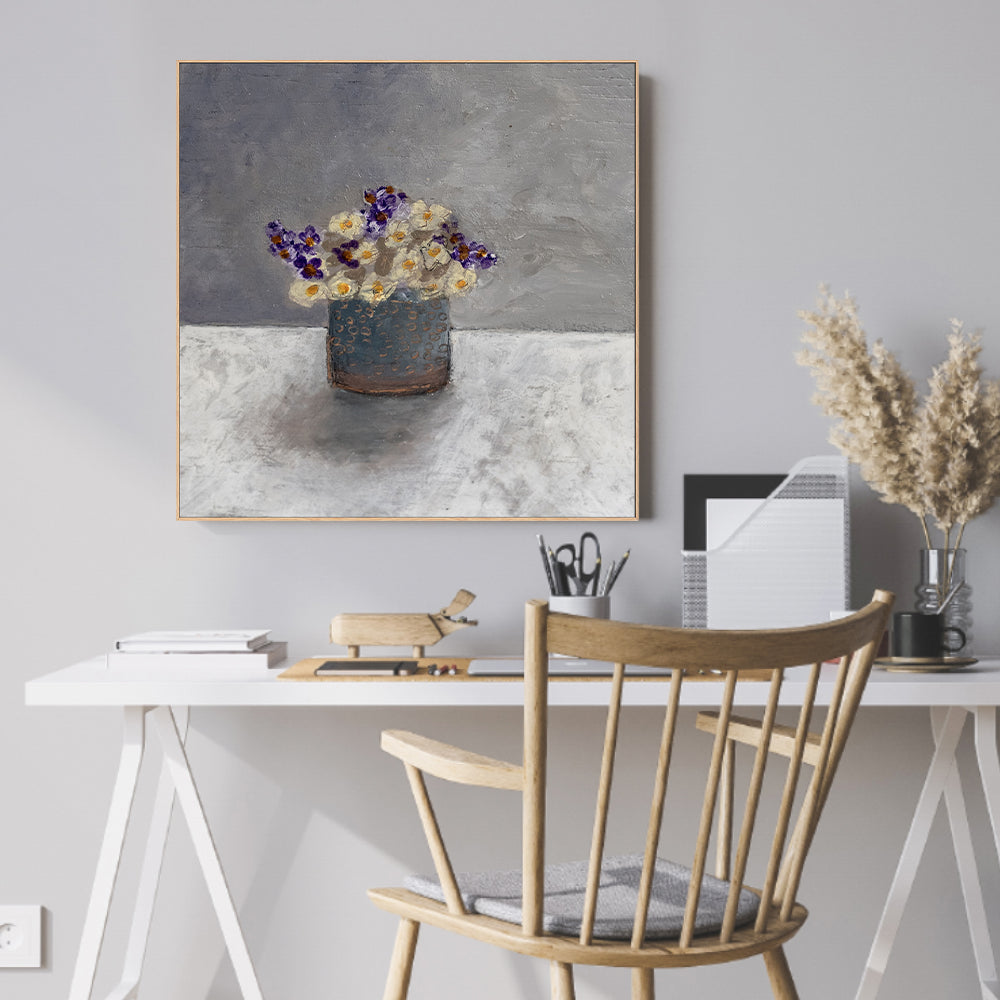 wall-art-print-canvas-poster-framed-Early Spring Flowers , By Louise O'Hara-2