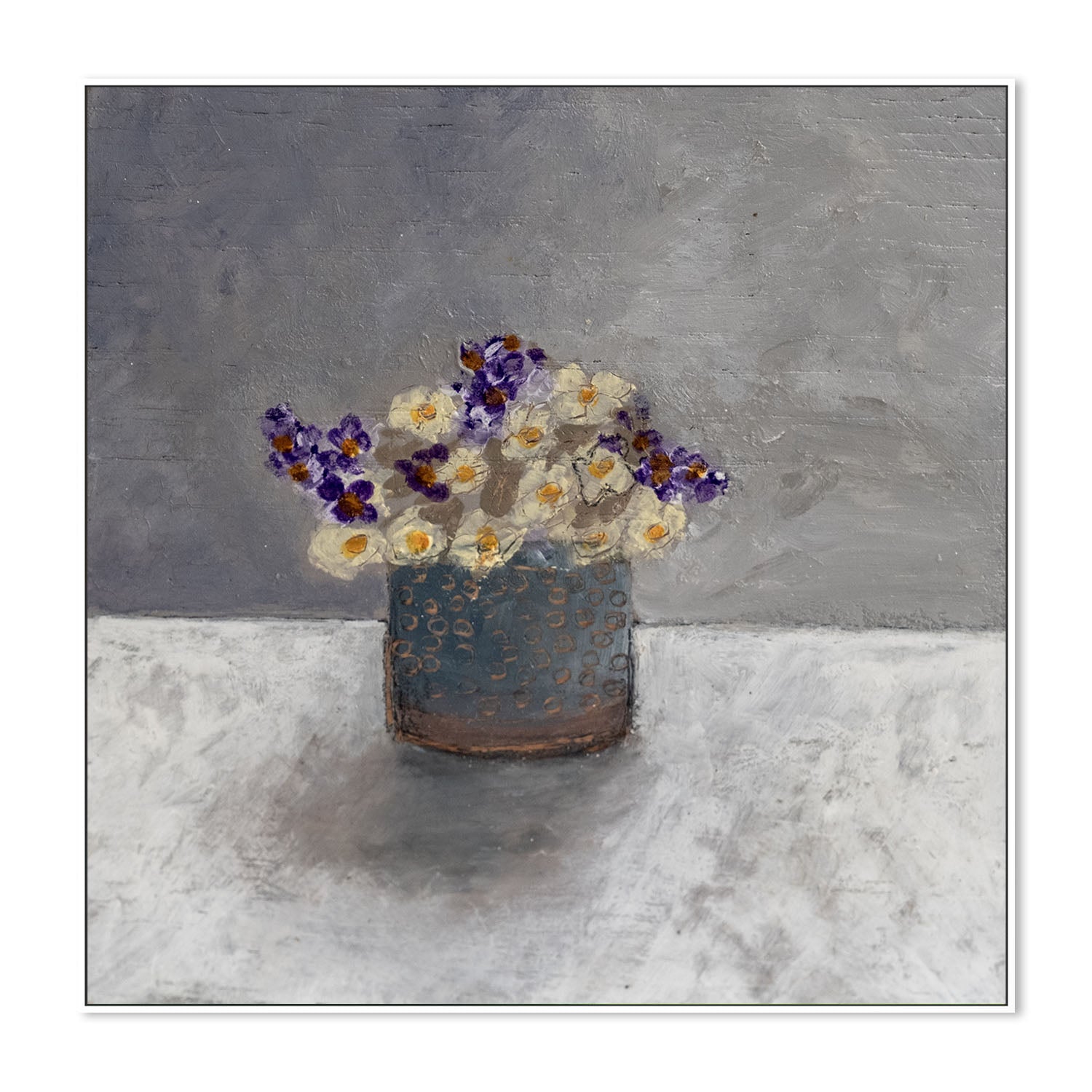 wall-art-print-canvas-poster-framed-Early Spring Flowers , By Louise O'Hara-5