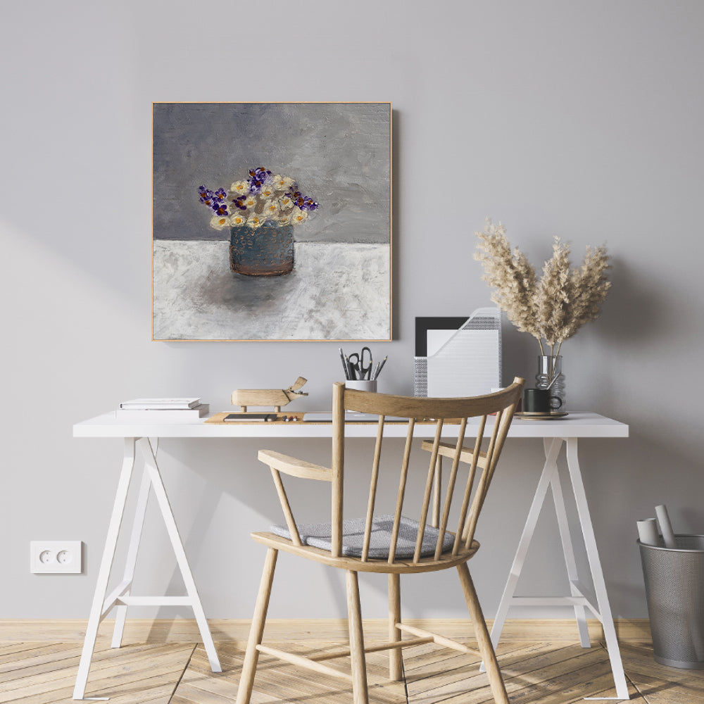 wall-art-print-canvas-poster-framed-Early Spring Flowers , By Louise O'Hara-7