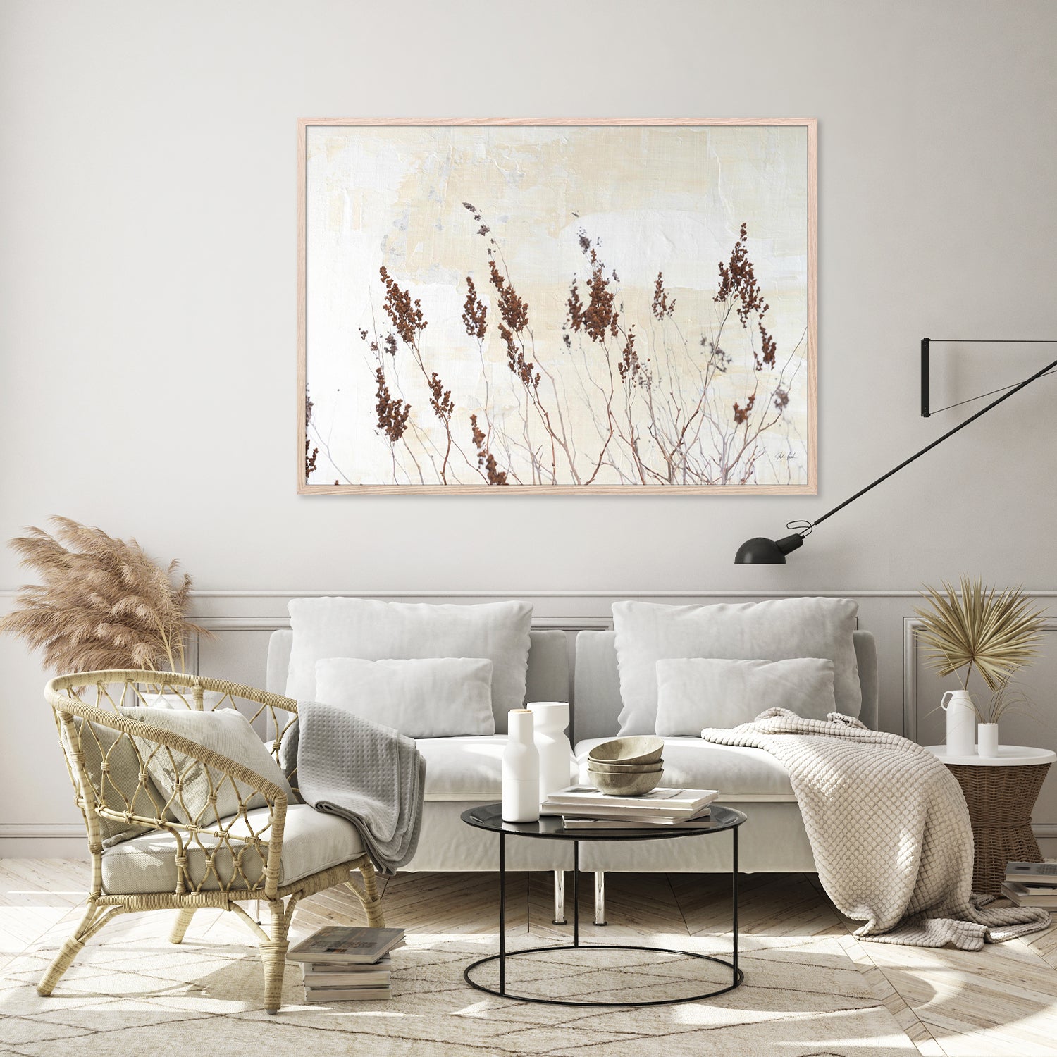 wall-art-print-canvas-poster-framed-Earth and Lime, Style A-8