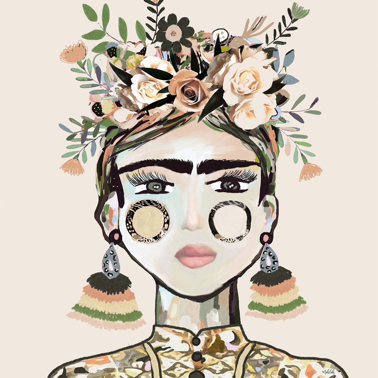 wall-art-print-canvas-poster-framed-Earth By Frida , By Inkheart Designs-1