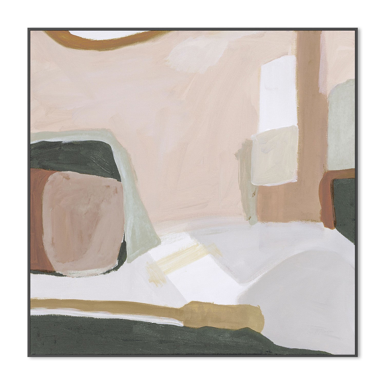 wall-art-print-canvas-poster-framed-Earthen, Warm Pastel Tone-3