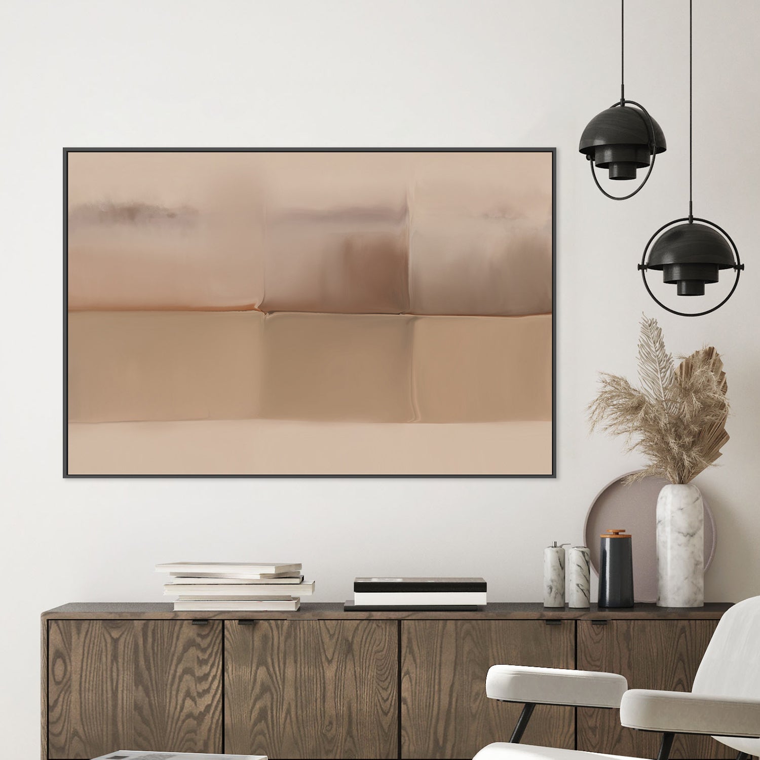 wall-art-print-canvas-poster-framed-Earthly Strength, Brown Abstract , By Karine Tonial Grimm-2