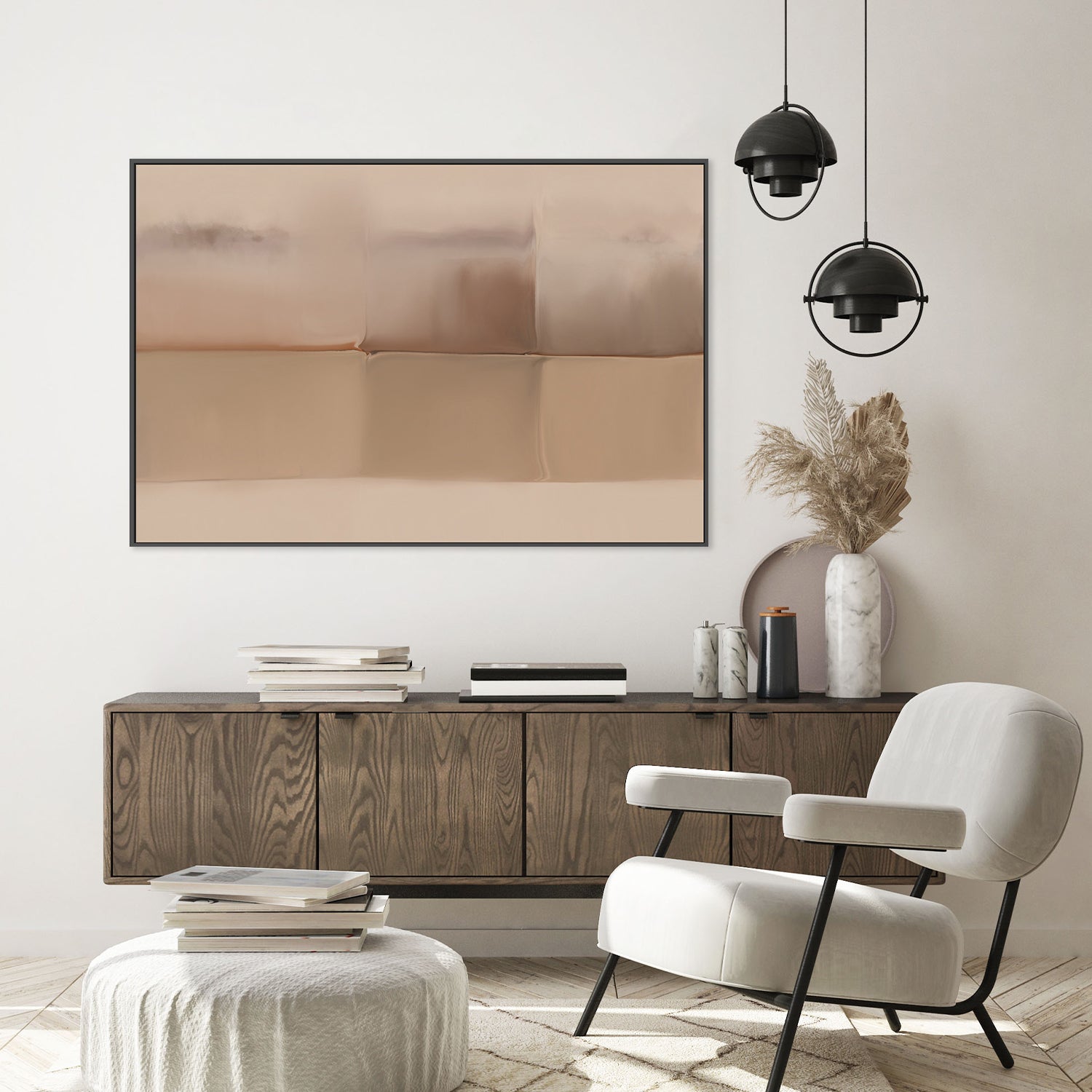 wall-art-print-canvas-poster-framed-Earthly Strength, Brown Abstract , By Karine Tonial Grimm-7