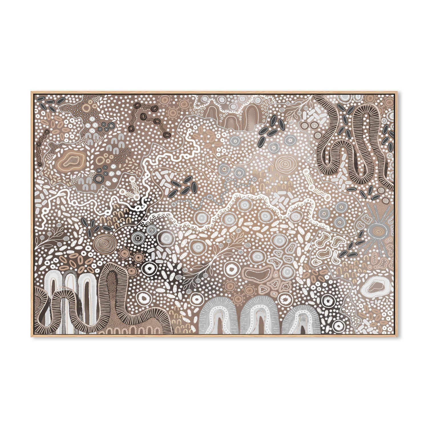 wall-art-print-canvas-poster-framed-Earth’s Gathering, Brown Tones , By Tulearah Shield-4