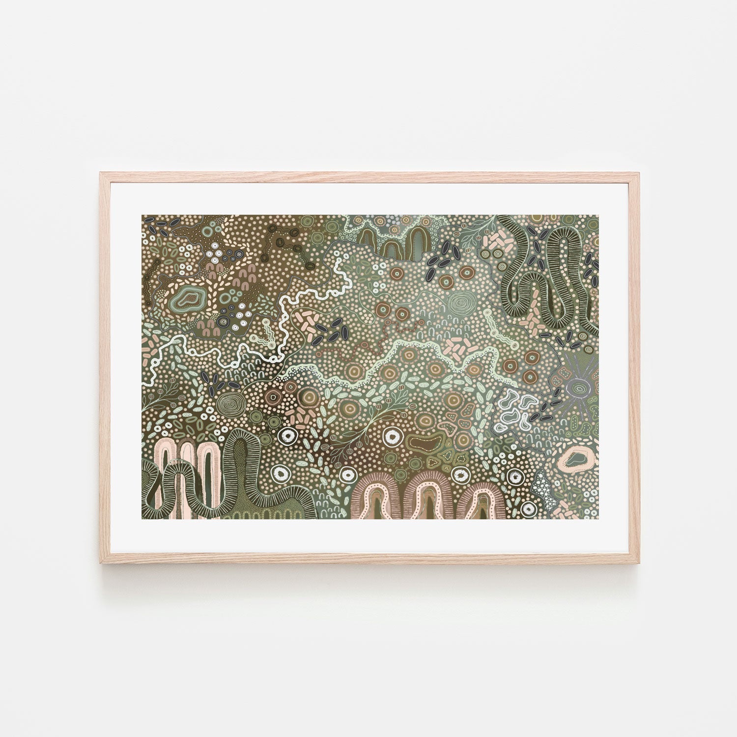 wall-art-print-canvas-poster-framed-Earth’s Gathering, Green Tones , By Tulearah Shield-6