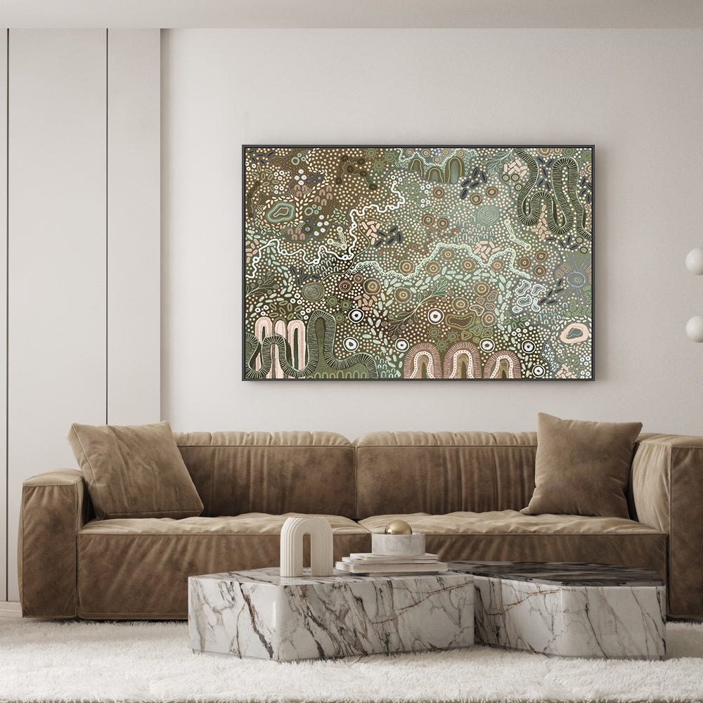 wall-art-print-canvas-poster-framed-Earth’s Gathering, Green Tones , By Tulearah Shield-7