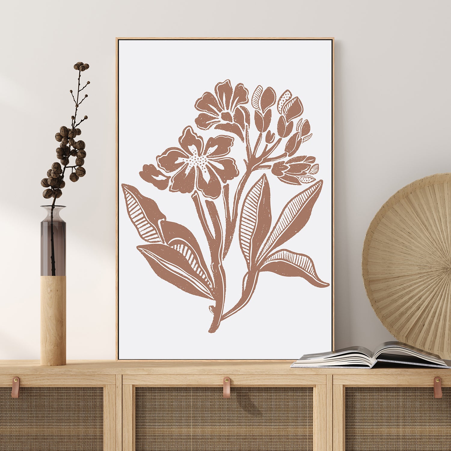 wall-art-print-canvas-poster-framed-Earthy Florals , By Nikita Jariwala-7