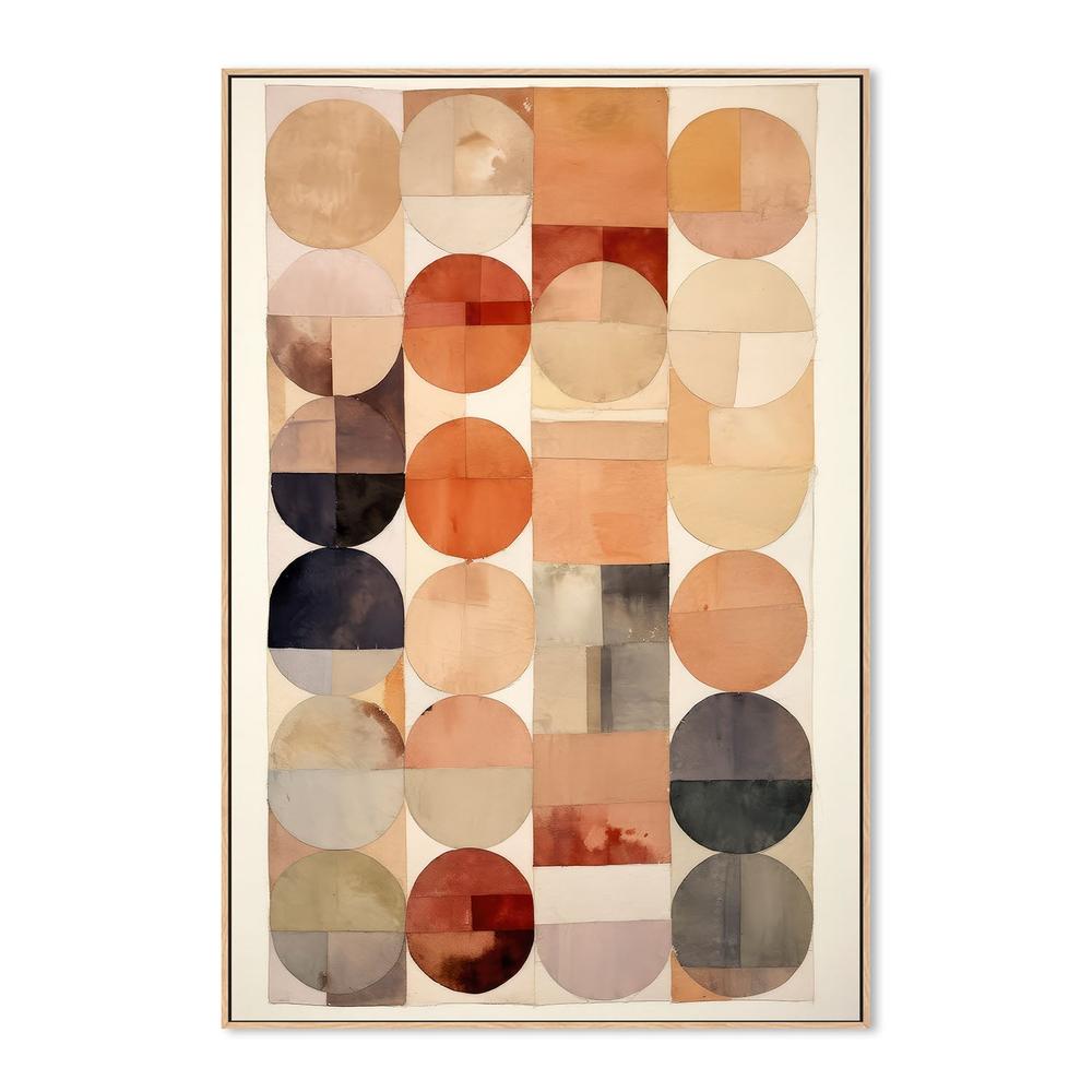 wall-art-print-canvas-poster-framed-Earthy Geometric Flow-4
