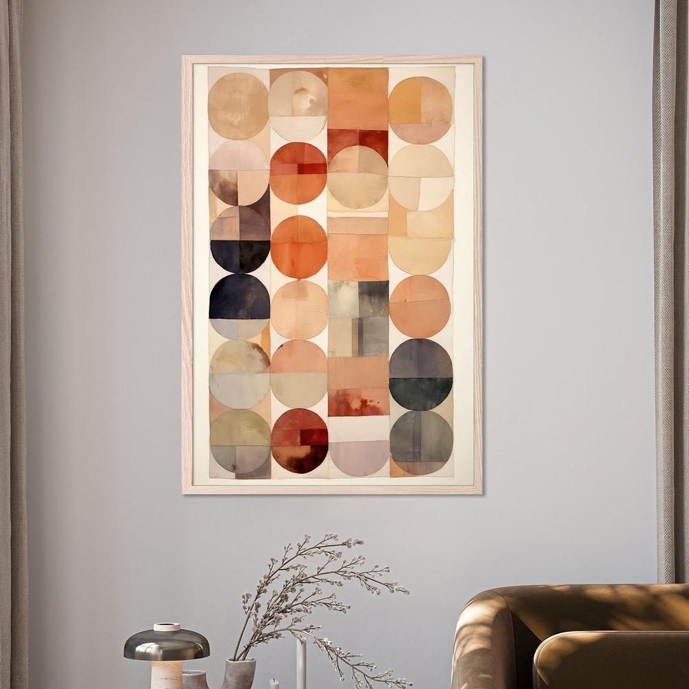 wall-art-print-canvas-poster-framed-Earthy Geometric Flow-7