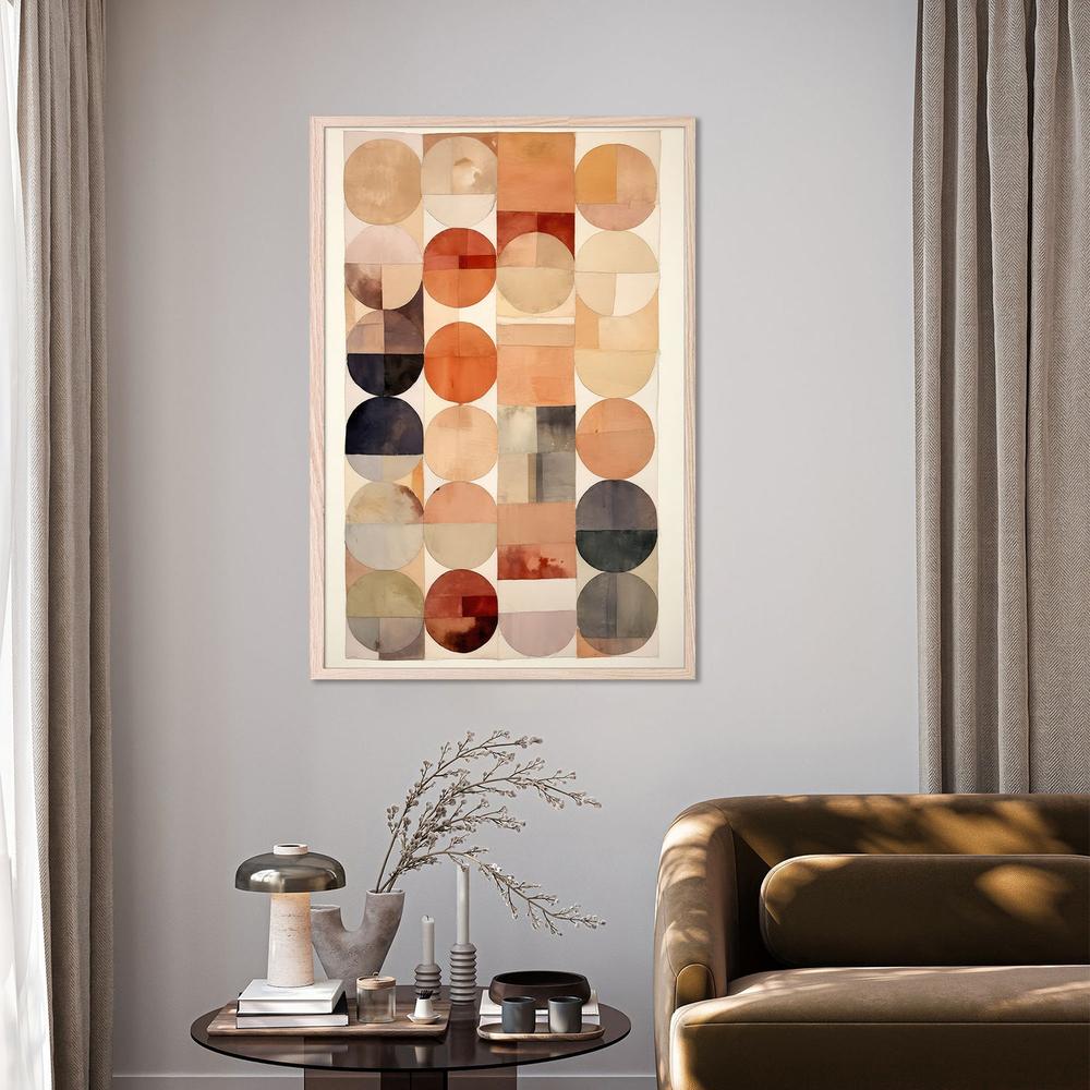 wall-art-print-canvas-poster-framed-Earthy Geometric Flow-8