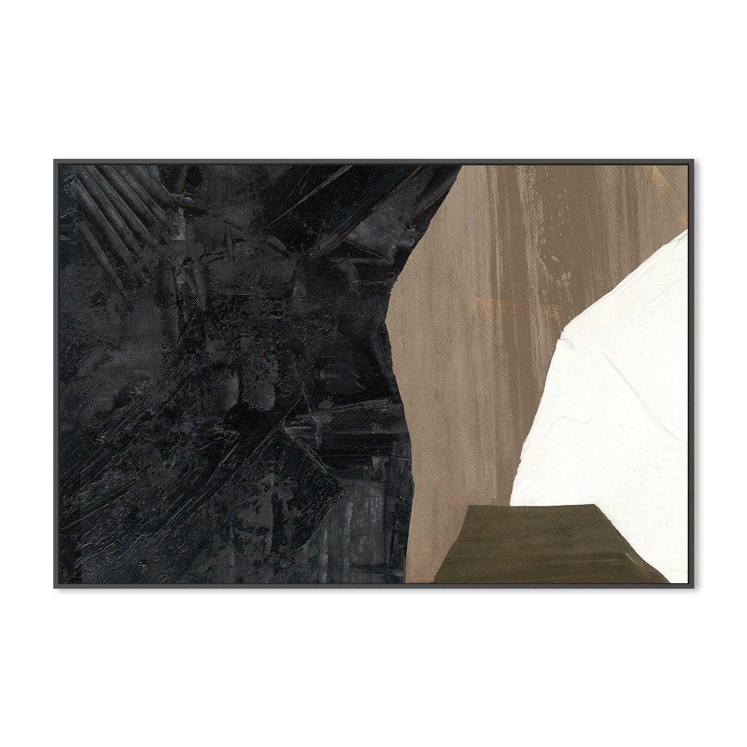 wall-art-print-canvas-poster-framed-Earthy Layers and Textured Forms , Style B-3