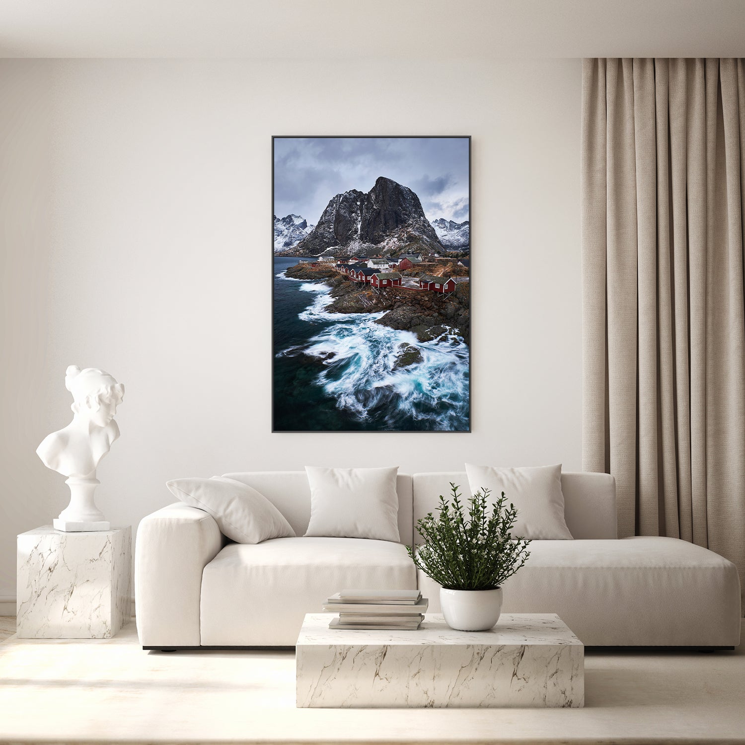wall-art-print-canvas-poster-framed-Edge of the North Hamnøy in Winter-7