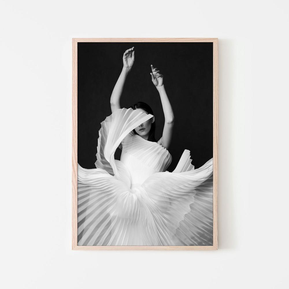wall-art-print-canvas-poster-framed-Elegant Fabric Dance-6