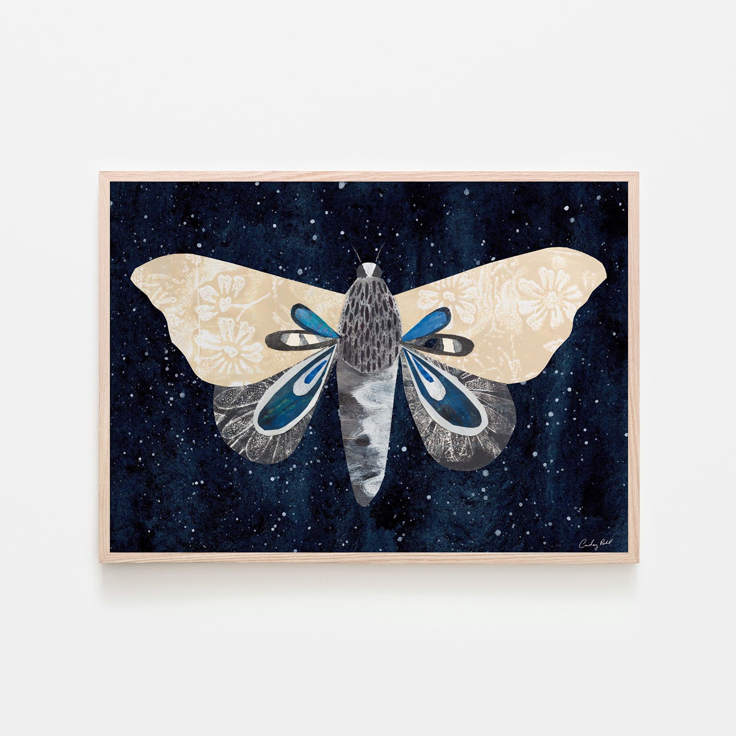 wall-art-print-canvas-poster-framed-Elegant Moth, Style A-6
