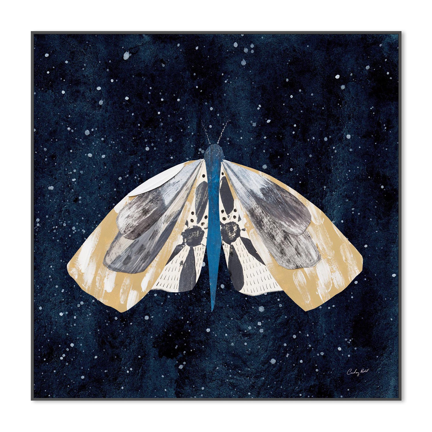 wall-art-print-canvas-poster-framed-Elegant Moth, Style C-3