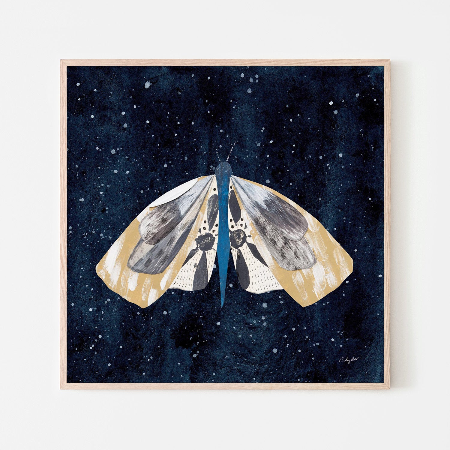 wall-art-print-canvas-poster-framed-Elegant Moth, Style C-6