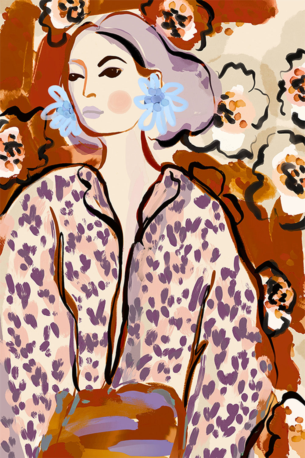 wall-art-print-canvas-poster-framed-Ember Gaze-1