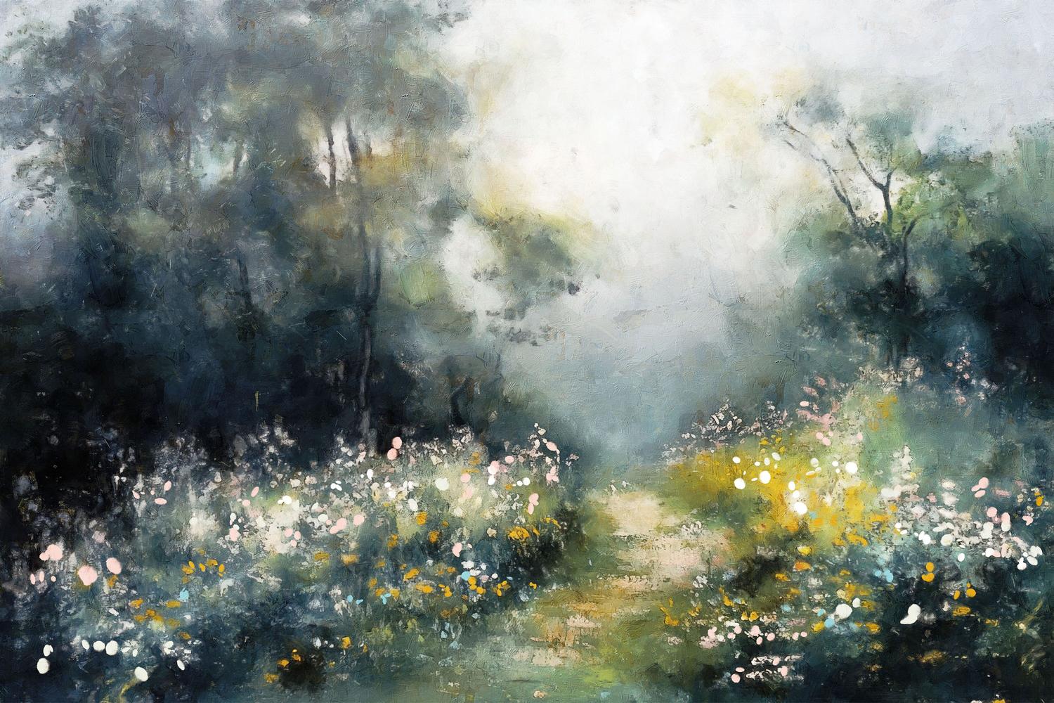 wall-art-print-canvas-poster-framed-Enchanted Forrest, Style A-1