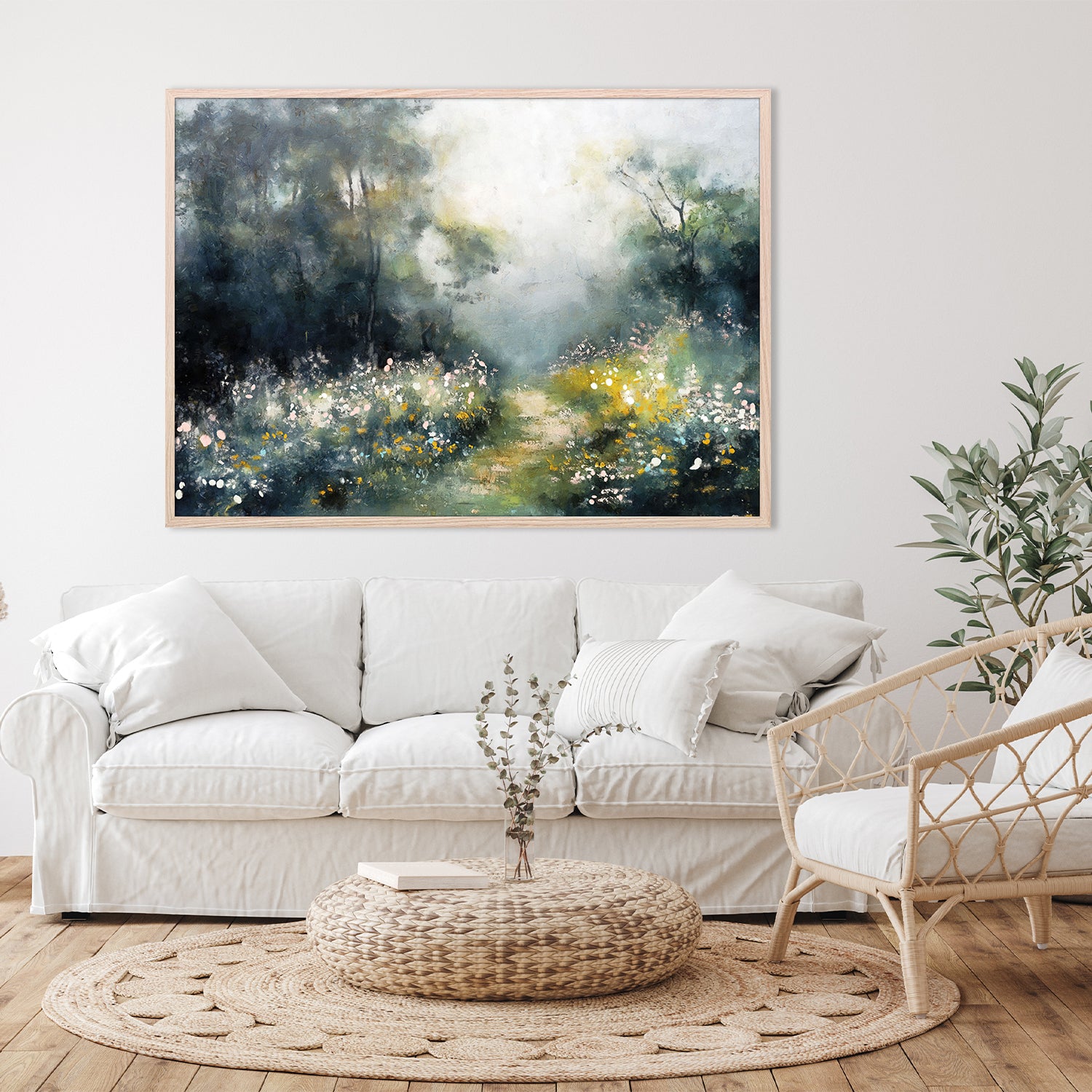 wall-art-print-canvas-poster-framed-Enchanted Forrest, Style A-8