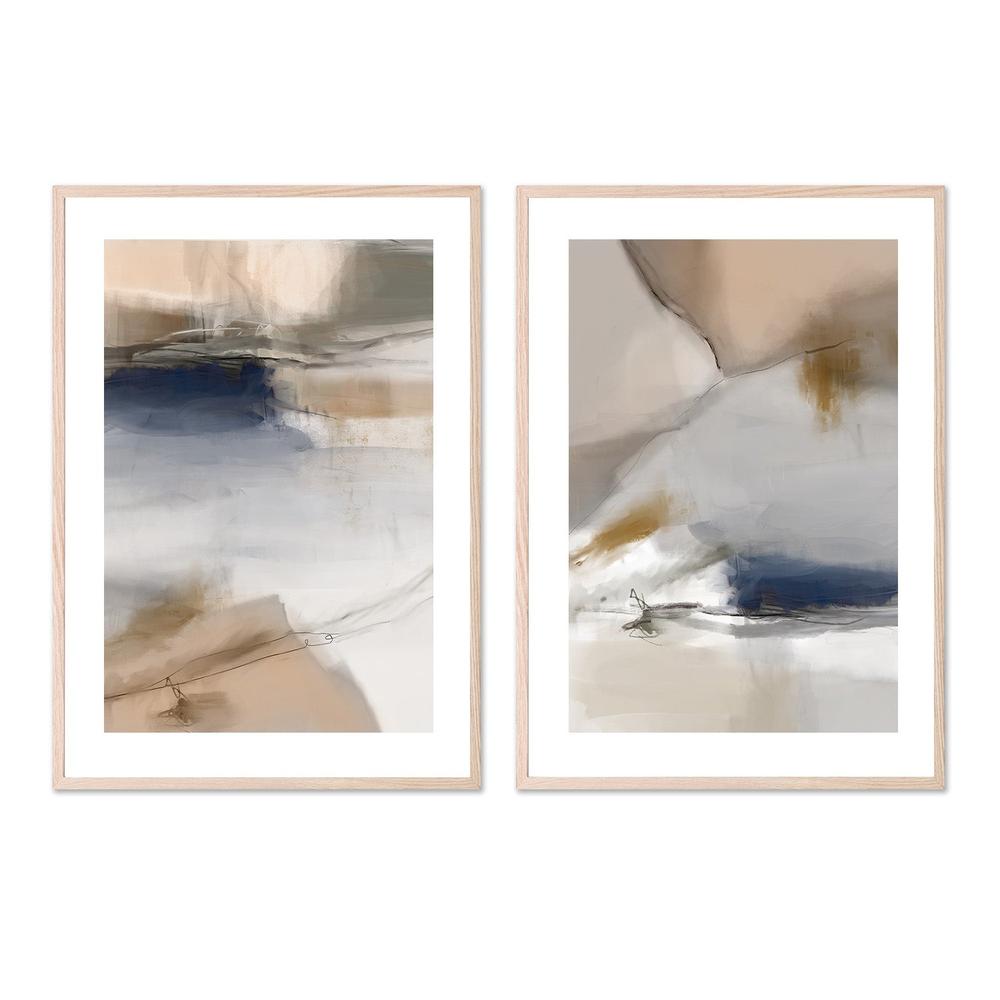 wall-art-print-canvas-poster-framed-End Of Beginning Abstract, Style A & B, Set Of 2 , By Karine Tonial Grimm-6
