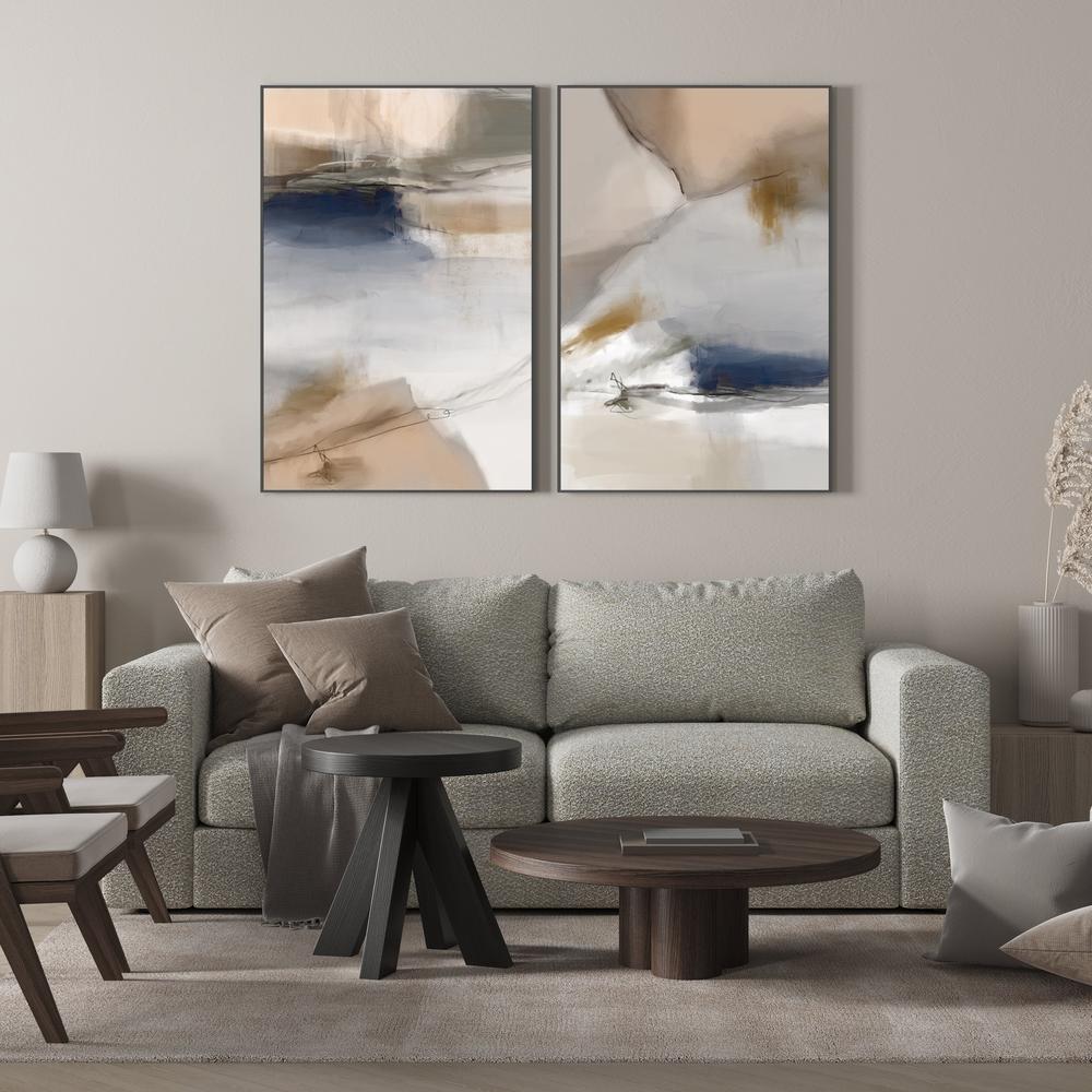 wall-art-print-canvas-poster-framed-End Of Beginning Abstract, Style A & B, Set Of 2 , By Karine Tonial Grimm-7