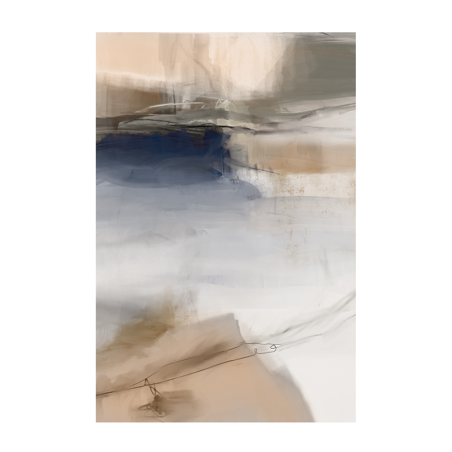 wall-art-print-canvas-poster-framed-End Of Beginning Abstract, Style A & B, Set Of 2 , By Karine Tonial Grimm-8