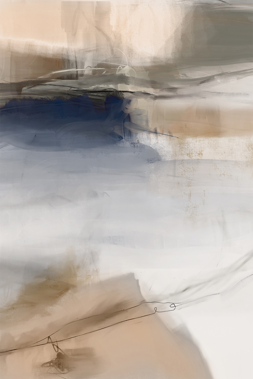 wall-art-print-canvas-poster-framed-End Of Beginning Abstract, Style A , By Karine Tonial Grimm-1