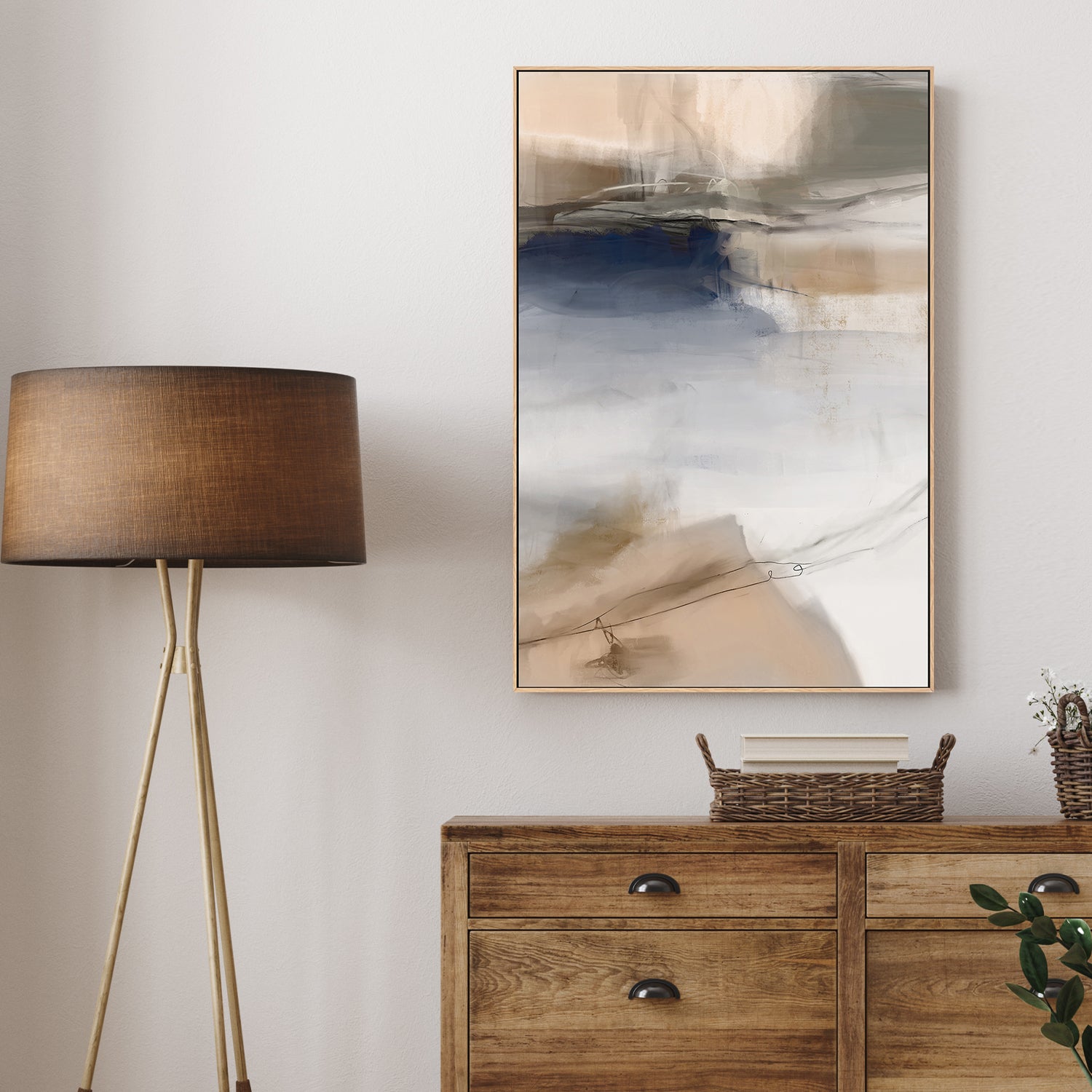 wall-art-print-canvas-poster-framed-End Of Beginning Abstract, Style A , By Karine Tonial Grimm-2