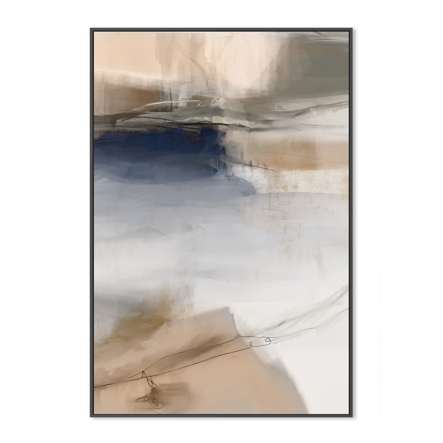 wall-art-print-canvas-poster-framed-End Of Beginning Abstract, Style A , By Karine Tonial Grimm-3