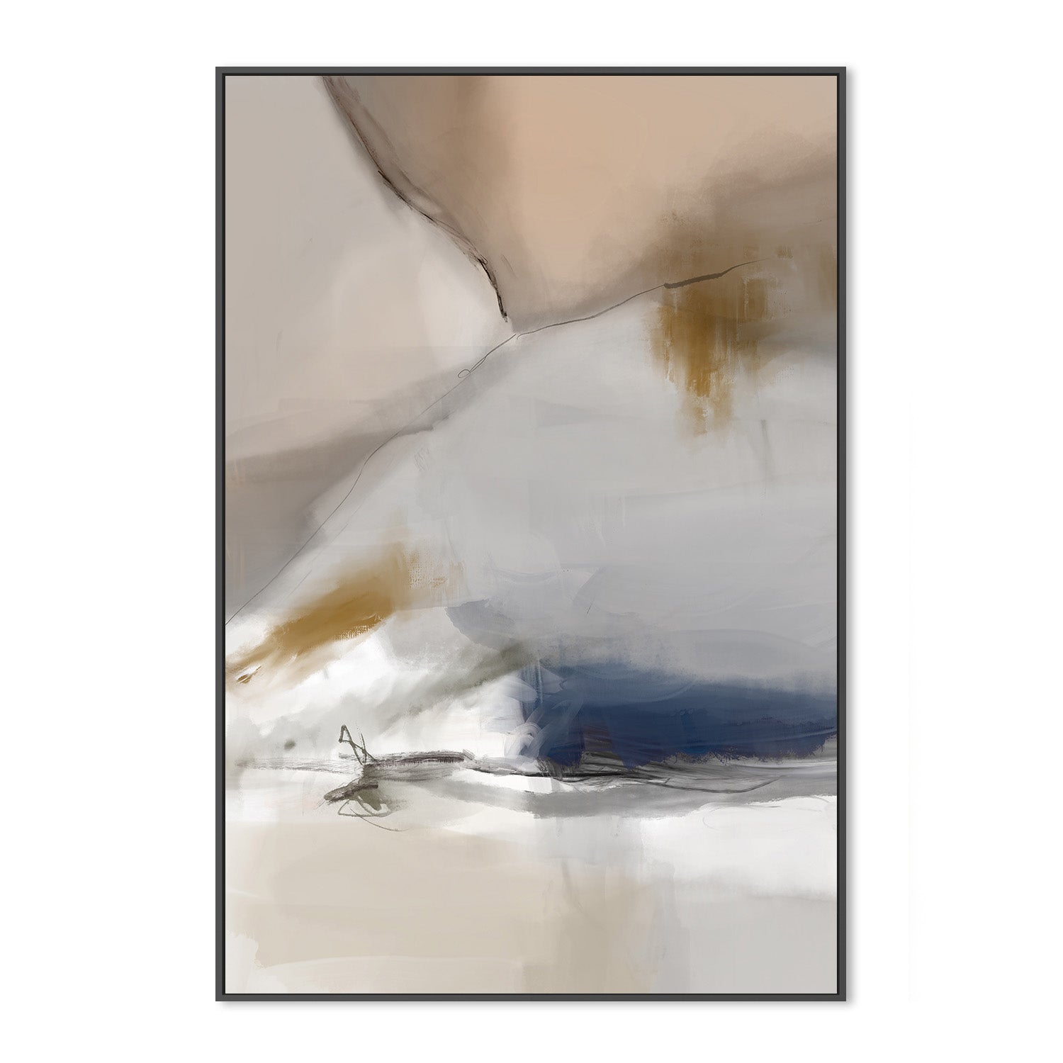 wall-art-print-canvas-poster-framed-End Of Beginning Abstract, Style B , By Karine Tonial Grimm-3