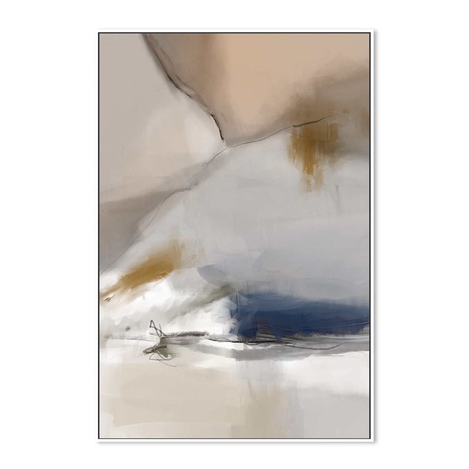 wall-art-print-canvas-poster-framed-End Of Beginning Abstract, Style B , By Karine Tonial Grimm-5