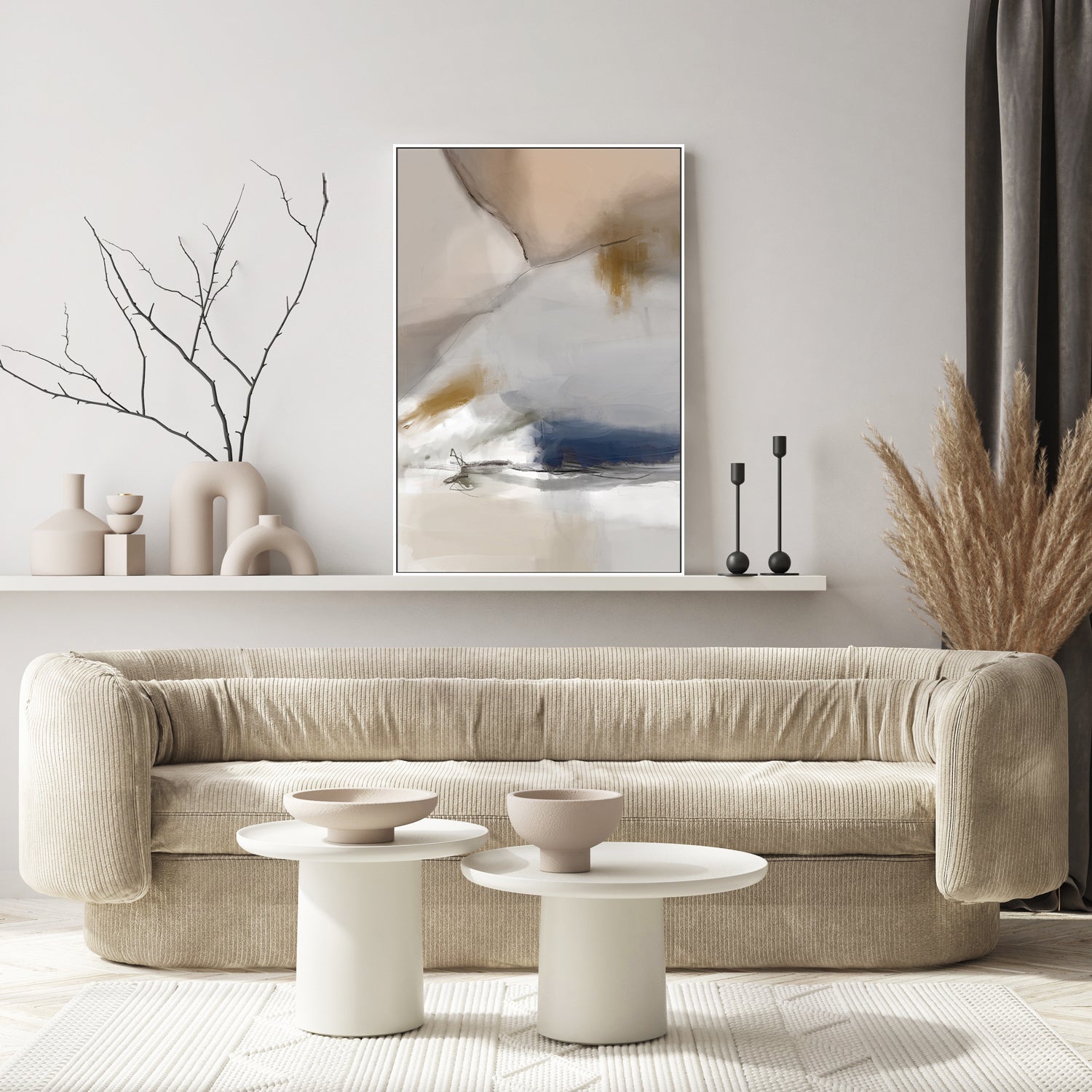 wall-art-print-canvas-poster-framed-End Of Beginning Abstract, Style B , By Karine Tonial Grimm-7
