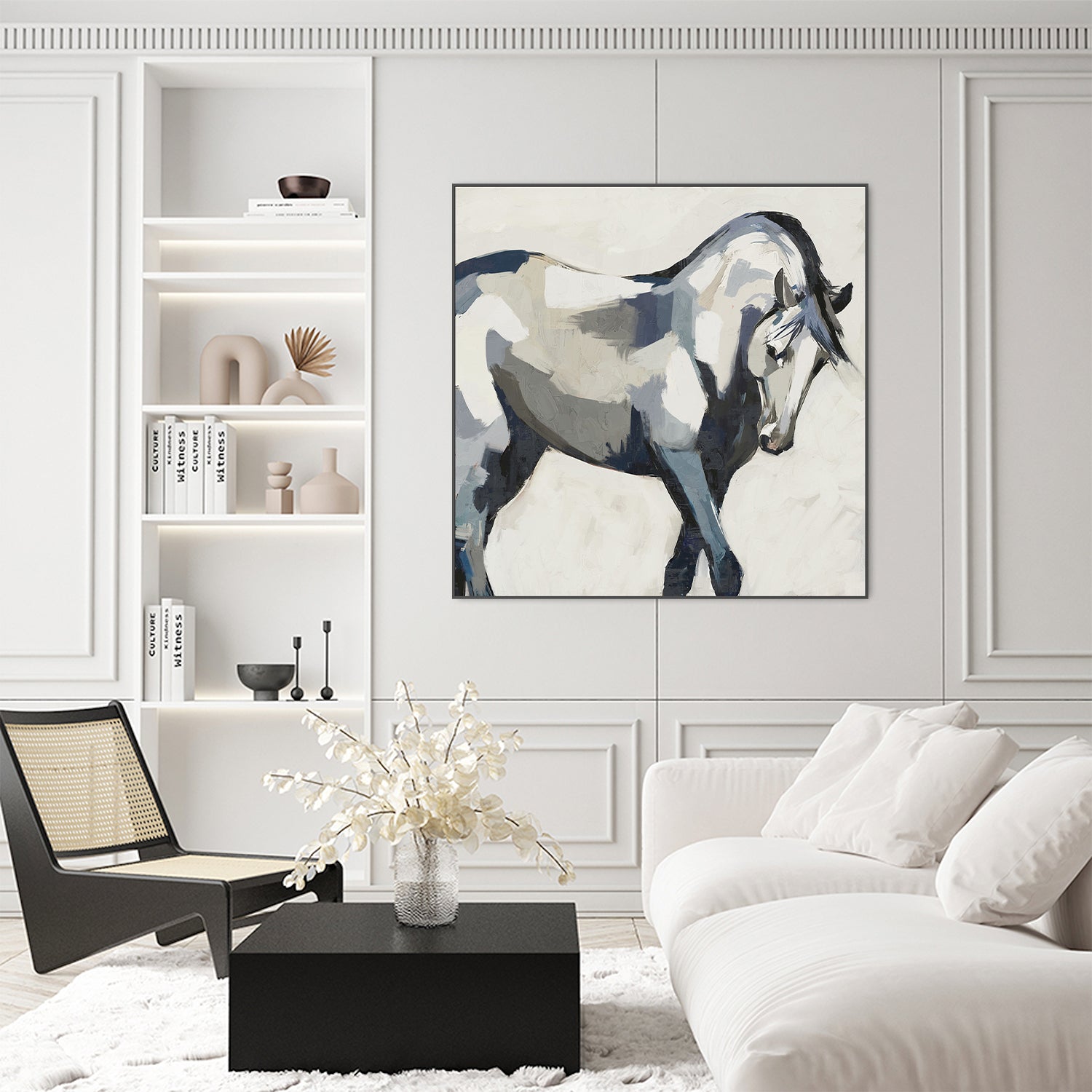 wall-art-print-canvas-poster-framed-Equine Elegance, Style A-9