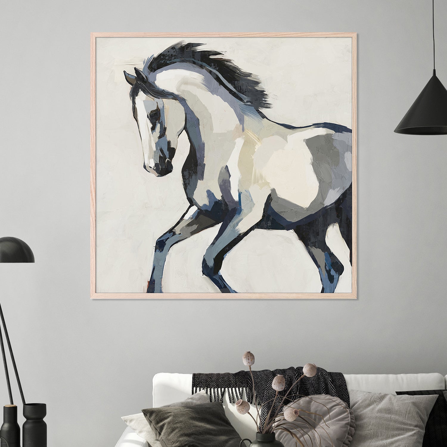 wall-art-print-canvas-poster-framed-Equine Elegance, Style B-7